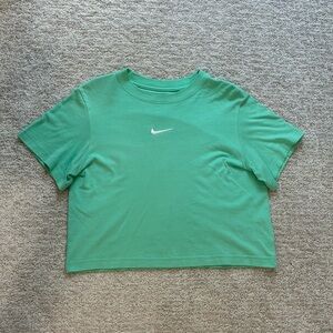 GUC Nike Mint Green Boxy Crop T-Shirt